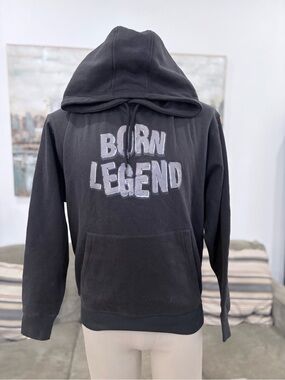 Born Legend Black Hoodie Sweatshirt - Men's Casual Pullover